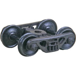 #569 HO Scale A.S.F.® 100-Ton Roller Bearing Self Centering Trucks with 36" Smooth Back Wheels - HGC