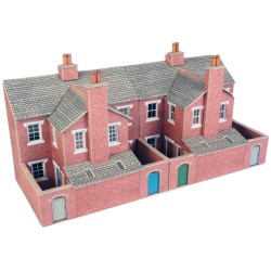 Low Relief Terraced House Backs - Brick