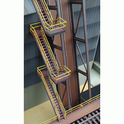 Blast Furnace Details - Stairways & Railings