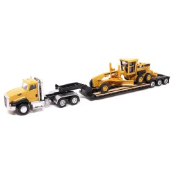 CAT CT660 Grader on Flatbed Truck