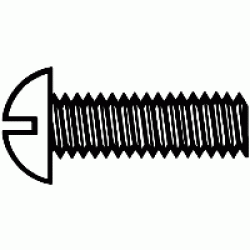 Brass Screw 00-90x1/4 Round Head